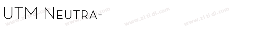UTM Neutra字体转换